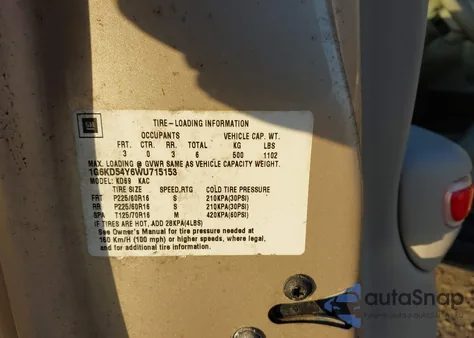 1998 Cadillac Deville Standard z USA, uszkodzony, nr VIN 1G6KD54Y6WU715153